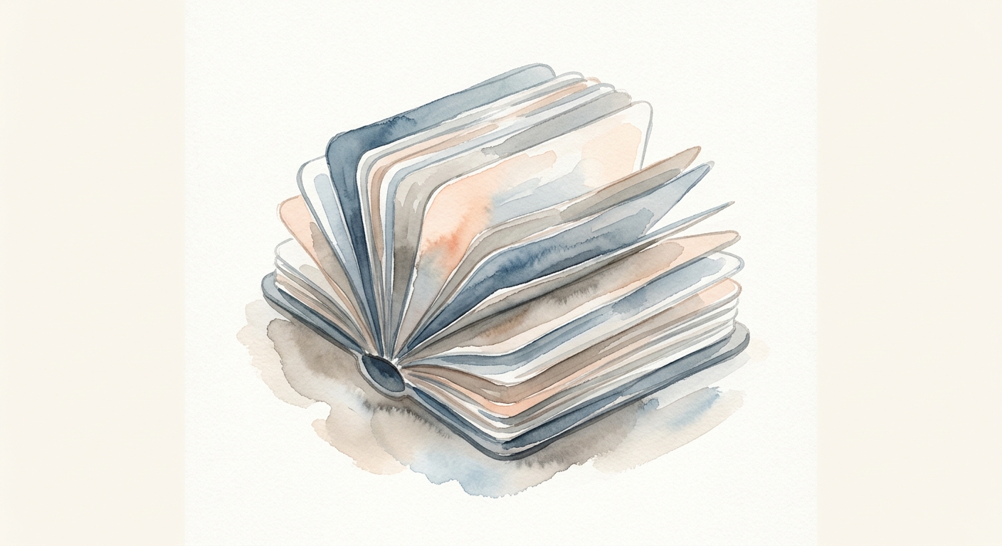 Rolodex mit klaren Karten auf cremefarbenem Hintergrund