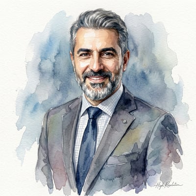 Aquarell-Portrait als Geschenk – ein Portrait, das wirklich — KI-generiertes Beispiel 14