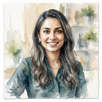 Aquarell-Portrait als Geschenk – ein Portrait, das wirklich — KI-generiertes Beispiel 5