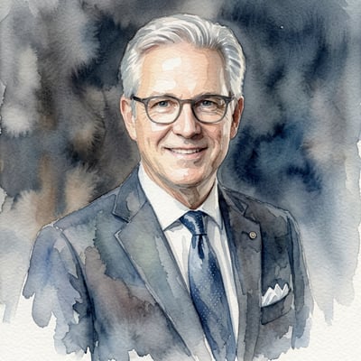 Aquarell-Portrait als Geschenk – ein Portrait, das wirklich — KI-generiertes Beispiel 4