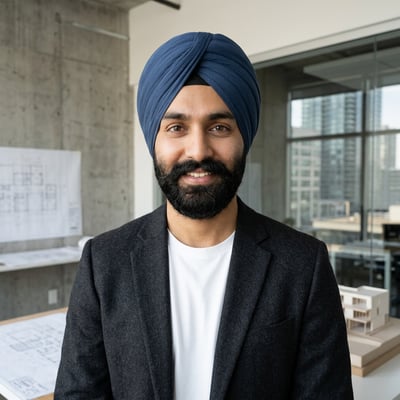 Dein modernes Architekten-Profilbild — KI-generiertes Beispiel 22