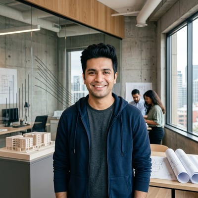 Dein modernes Architekten-Profilbild — KI-generiertes Beispiel 36
