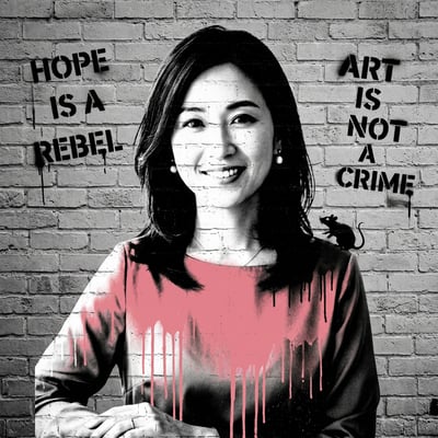 Banksy-Style als Streamer-Overlay – Streamer-Overlay mit eigener — KI-generiertes Beispiel 31