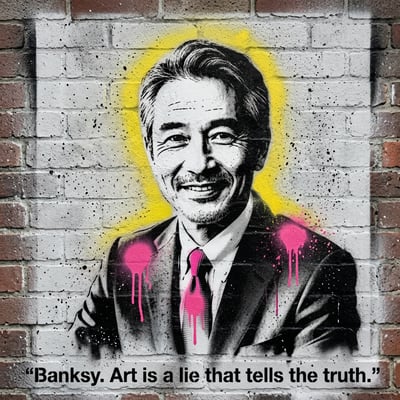 Banksy-Style als Streamer-Overlay – Streamer-Overlay mit eigener — KI-generiertes Beispiel 26