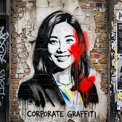 Banksy-Style als Streamer-Overlay – Streamer-Overlay mit eigener — KI-generiertes Beispiel 2