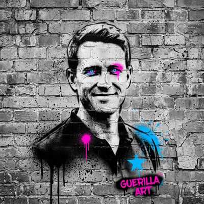 Banksy-Style als Streamer-Overlay – Streamer-Overlay mit eigener — KI-generiertes Beispiel 8