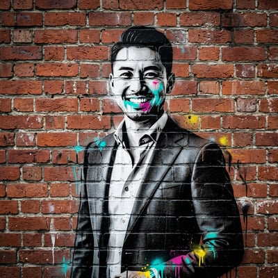 Banksy-Style als Streamer-Overlay – Streamer-Overlay mit eigener — KI-generiertes Beispiel 10