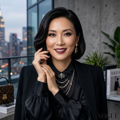 Dein Profilbild als Luxury-Beauty-Influencer — editorial ohne — KI-generiertes Beispiel 13