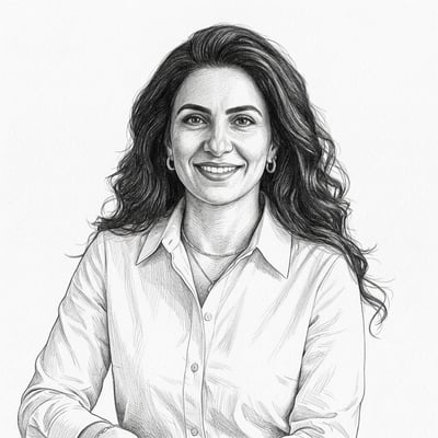 Bleistiftzeichnung-Profilbild als Geschenk – wie von Hand gezeichnet — KI-generiertes Beispiel 23