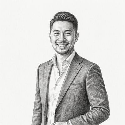 Bleistiftzeichnung-Profilbild als Geschenk – wie von Hand gezeichnet — KI-generiertes Beispiel 10