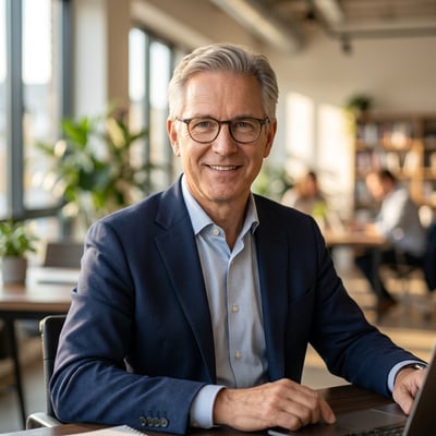 Profilbild für Webdesigner – Deine Online-Präsenz fängt bei dir an — KI-generiertes Beispiel 4
