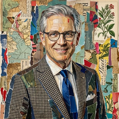 Collage / Mixed-Media als Kunstdruck – Kunstdruck mit eigener — KI-generiertes Beispiel 4