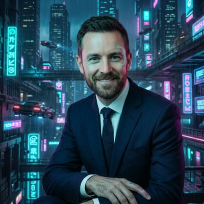 Cyberpunk als Streamer-Overlay – dein Bild im Stream-Look — KI-generiertes Beispiel 43