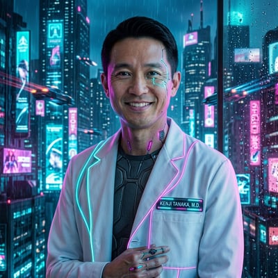 Cyberpunk als Streamer-Overlay – dein Bild im Stream-Look — KI-generiertes Beispiel 6