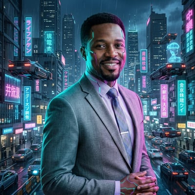 Cyberpunk als Streamer-Overlay – dein Bild im Stream-Look — KI-generiertes Beispiel 20