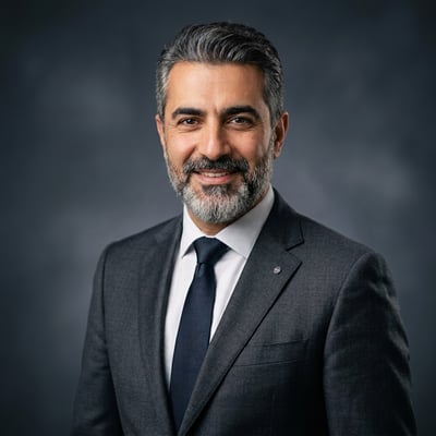 Das Energie-CEO-Portrait, das Versorgungsverantwortung trägt — KI-generiertes Beispiel 14