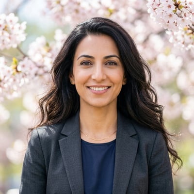 Frühling Portrait für einen frischen Auftritt — KI-generiertes Beispiel 7