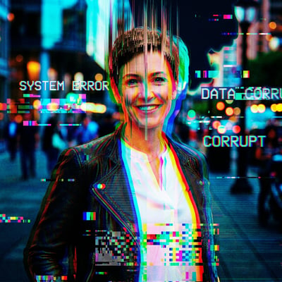 Glitch-Art als Kunstdruck – dein Portrait fuer die Wand — KI-generiertes Beispiel 35