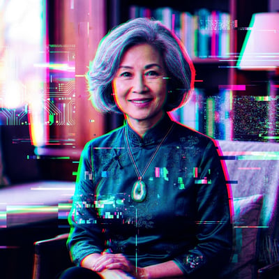 Glitch-Art als Kunstdruck – dein Portrait fuer die Wand — KI-generiertes Beispiel 39