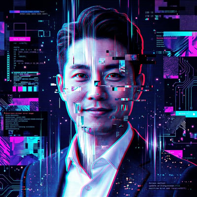 Glitch-Art als Kunstdruck – dein Portrait fuer die Wand — KI-generiertes Beispiel 46