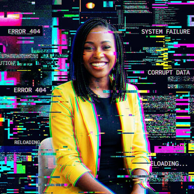 Glitch-Art als Kunstdruck – dein Portrait fuer die Wand — KI-generiertes Beispiel 25