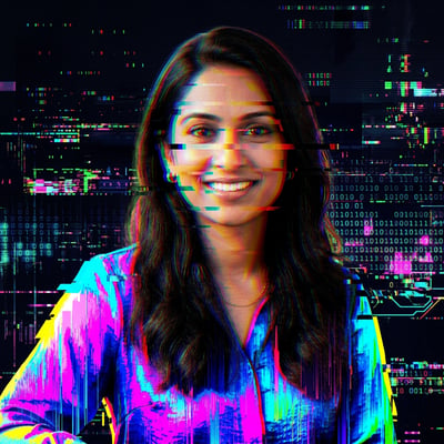 Glitch-Art als Kunstdruck – dein Portrait fuer die Wand — KI-generiertes Beispiel 5