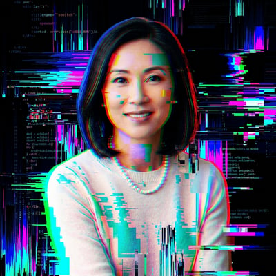 Glitch-Art als Kunstdruck – dein Portrait fuer die Wand — KI-generiertes Beispiel 13