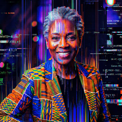 Glitch-Art als Kunstdruck – dein Portrait fuer die Wand — KI-generiertes Beispiel 11