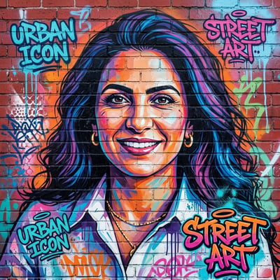 Dein Profilbild im Graffiti-&-Street-Art-Style — KI-generiertes Beispiel 23