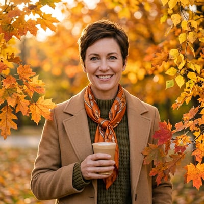 Dein KI-Profilbild im natürlichen Herbst-Look — KI-generiertes Beispiel 35