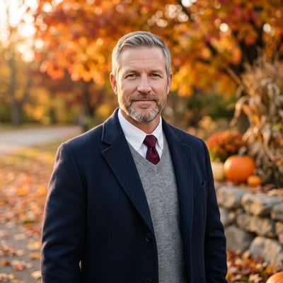 Dein KI-Profilbild im natürlichen Herbst-Look — KI-generiertes Beispiel 48