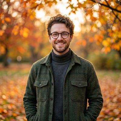 Dein KI-Profilbild im natürlichen Herbst-Look — KI-generiertes Beispiel 24