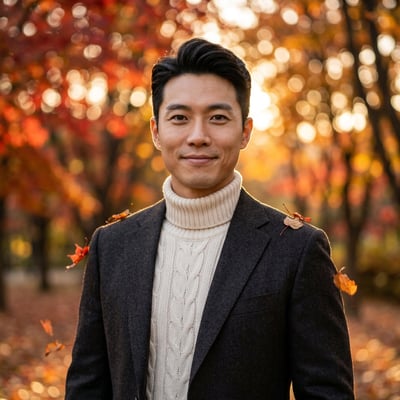 Dein KI-Profilbild im natürlichen Herbst-Look — KI-generiertes Beispiel 46