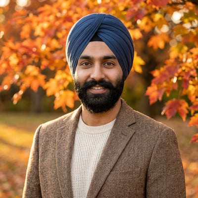 Dein KI-Profilbild im natürlichen Herbst-Look — KI-generiertes Beispiel 22