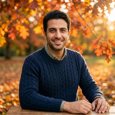 Dein KI-Profilbild im natürlichen Herbst-Look — KI-generiertes Beispiel 32