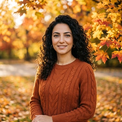 Dein KI-Profilbild im natürlichen Herbst-Look — KI-generiertes Beispiel 37