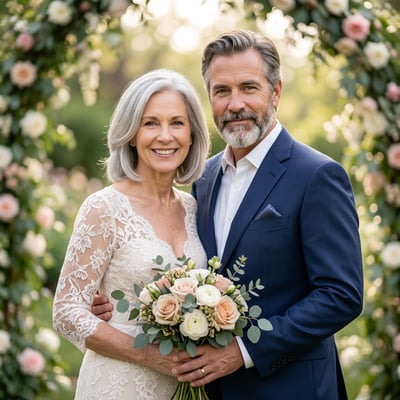 Traumhafte Hochzeitsporträts für euch zwei — KI-generiertes Beispiel 45