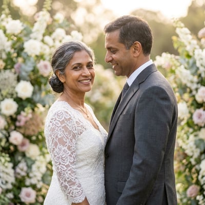 Traumhafte Hochzeitsporträts für euch zwei — KI-generiertes Beispiel 29