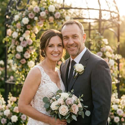 Traumhafte Hochzeitsporträts für euch zwei — KI-generiertes Beispiel 30