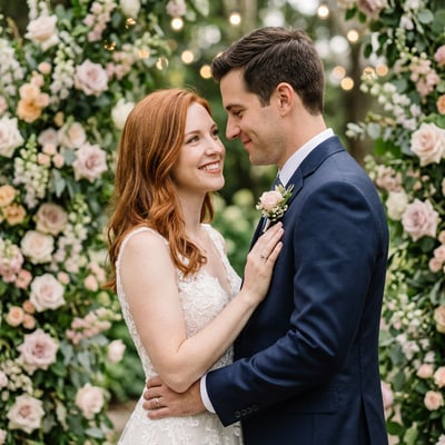 Traumhafte Hochzeitsporträts für euch zwei — KI-generiertes Beispiel 15