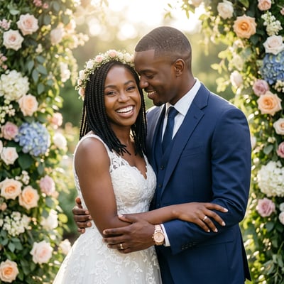 Traumhafte Hochzeitsporträts für euch zwei — KI-generiertes Beispiel 25