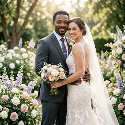 Traumhafte Hochzeitsporträts für euch zwei — KI-generiertes Beispiel 20