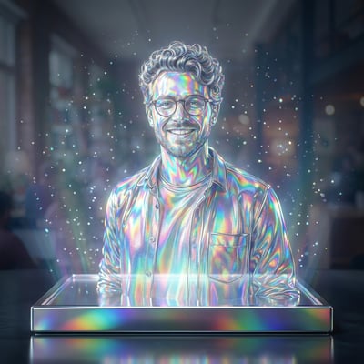 Holographic zu Weihnachten – ein Geschenk, das nicht aus dem Regal — KI-generiertes Beispiel 24