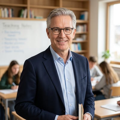 Dein Lehrer-Profilbild für Augsburg – professionell im — KI-generiertes Beispiel 4