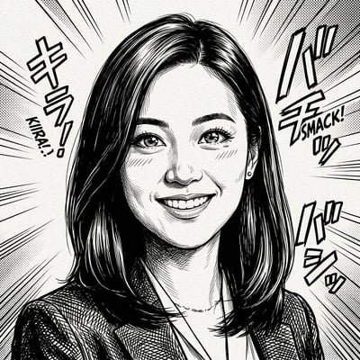 Discord-Avatar im Manga-Stil – schwarz-weiß, stark, unübersehbar — KI-generiertes Beispiel 2