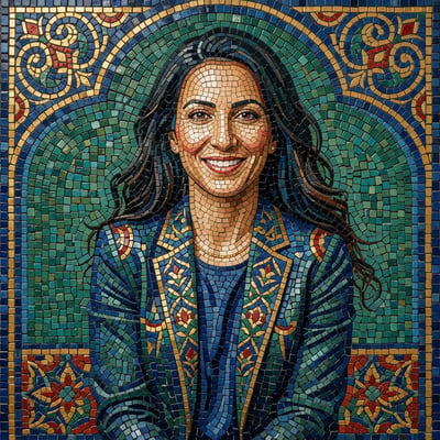 Mosaik-Portrait als Geschenk: persönliches Geschenk für deinen — KI-generiertes Beispiel 7