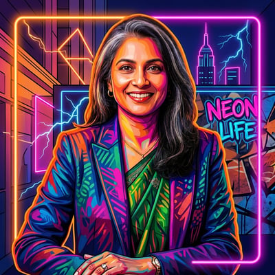 Neon-Pop-Art als Streamer-Overlay: dein Stream-Look ohne — KI-generiertes Beispiel 49