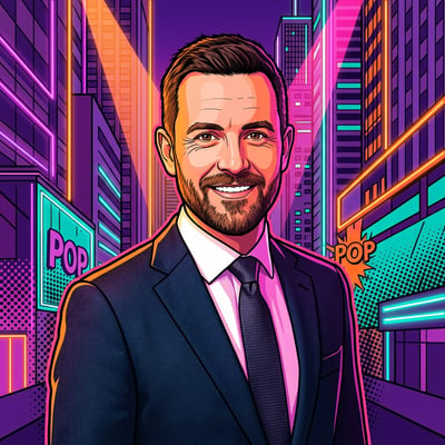 Neon-Pop-Art als Streamer-Overlay: dein Stream-Look ohne — KI-generiertes Beispiel 1