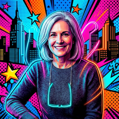 Neon-Pop-Art als Streamer-Overlay: dein Stream-Look ohne — KI-generiertes Beispiel 45