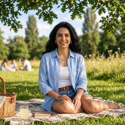 Dein Picknick-Portrait Solo — KI-generiertes Beispiel 23